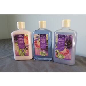 Ivy & Castle Lavender Shower Gel Bubble Bath Body Lotion 3 Piece Collection NEW